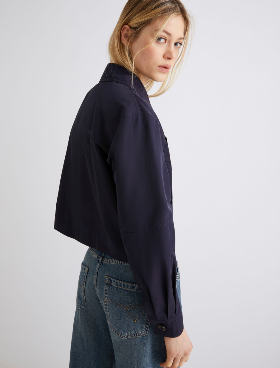 wasserabweisende twilljacke – marineblau
