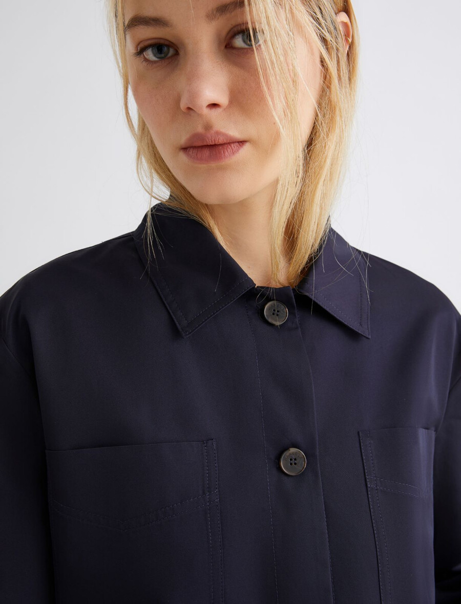 wasserabweisende twilljacke – marineblau