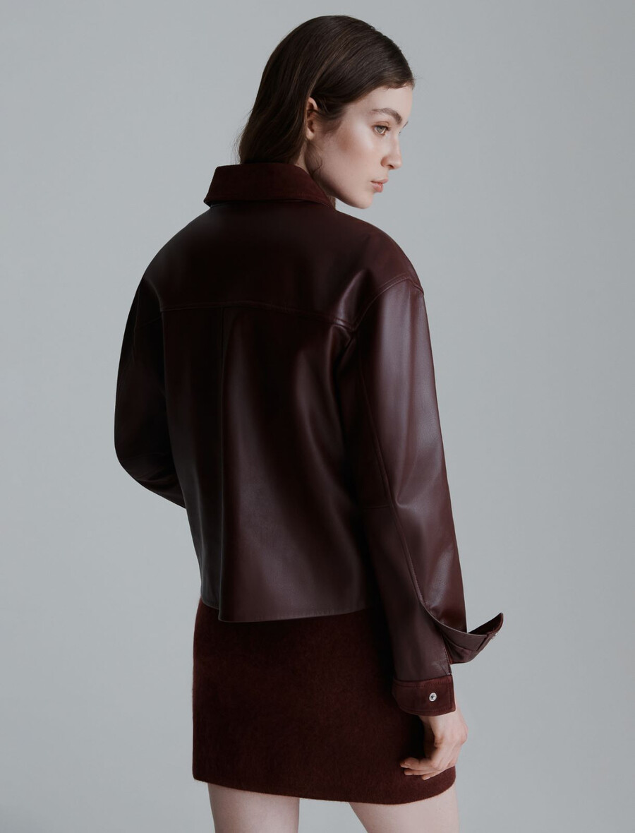 lederjacke - bordeaux