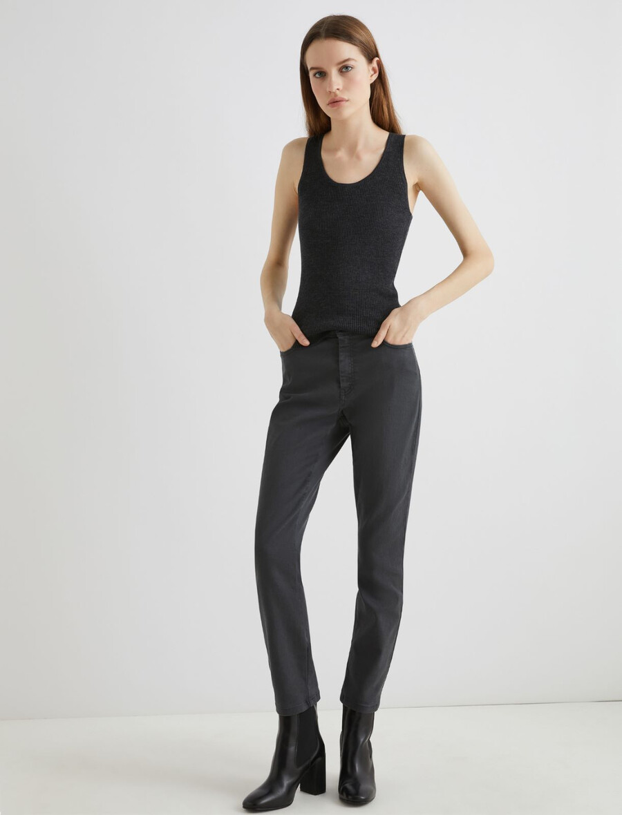 skinny jeans – dunkelgrau