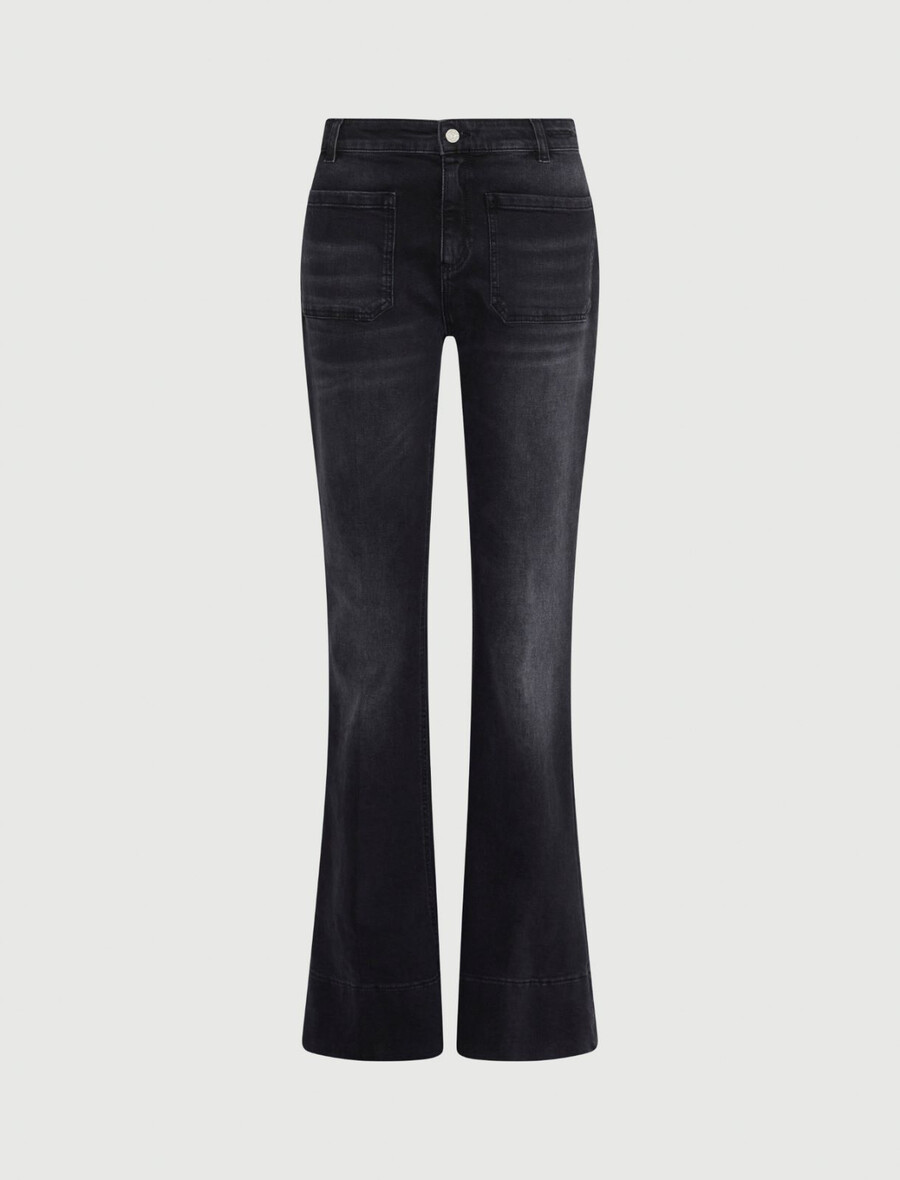 bootcut-jeans – schwarz