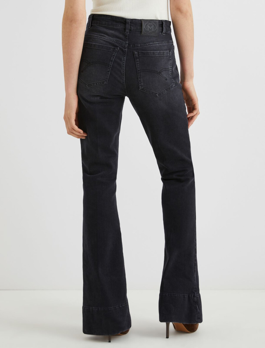 bootcut-jeans – schwarz