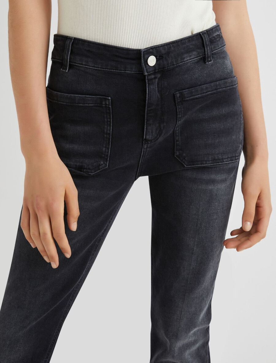 bootcut-jeans – schwarz