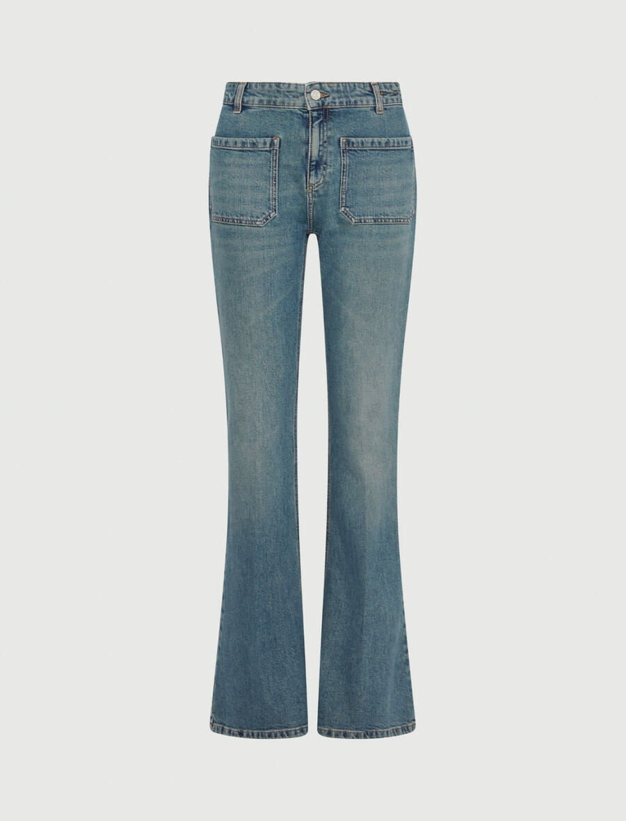 bootcut-jeans – preußischblau