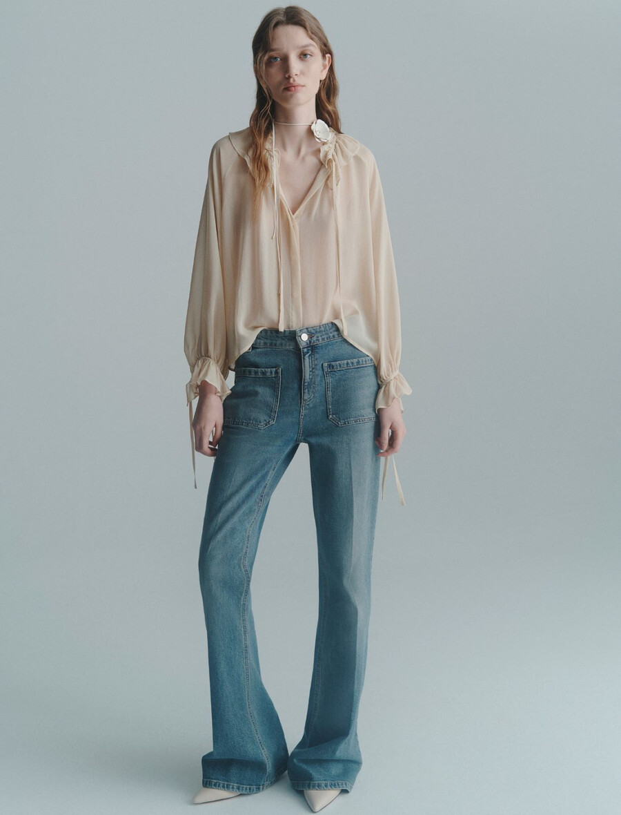 bootcut-jeans – preußischblau