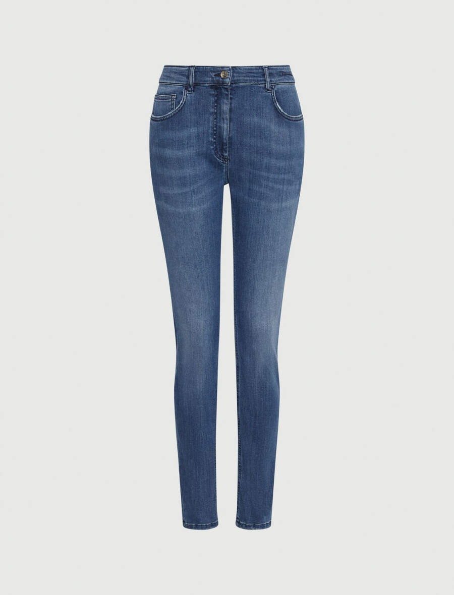 skinny jeans - blaue jeans