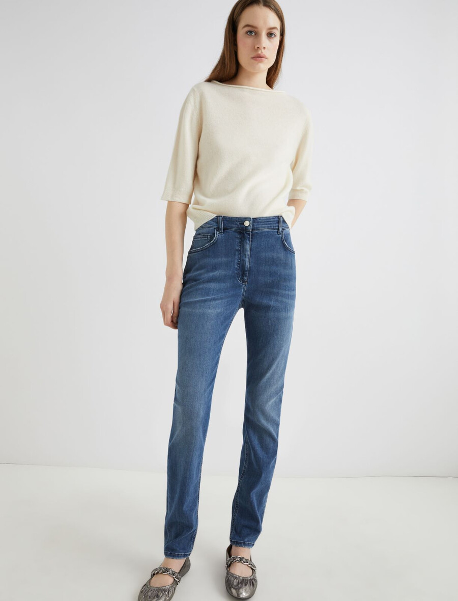 skinny jeans - blaue jeans