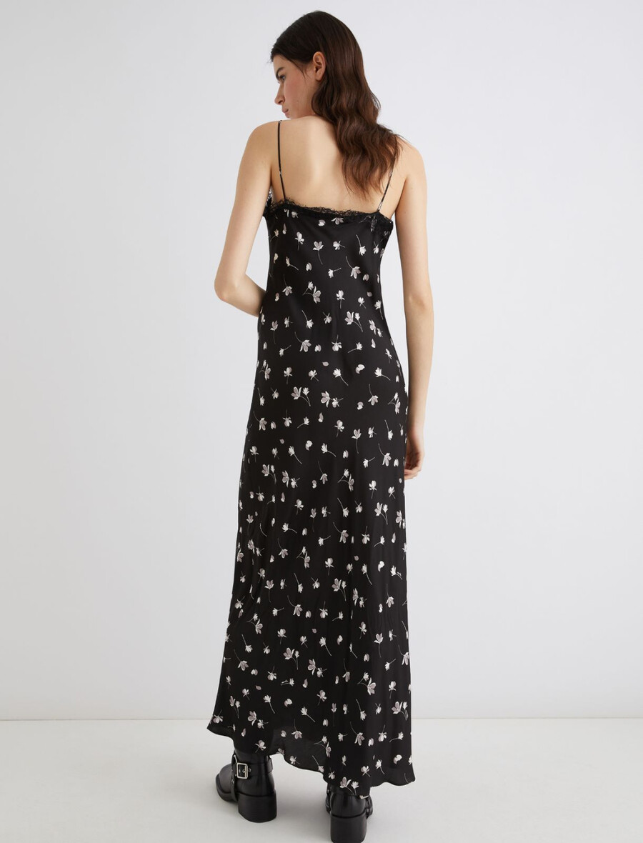 viskosekleid - schwarz