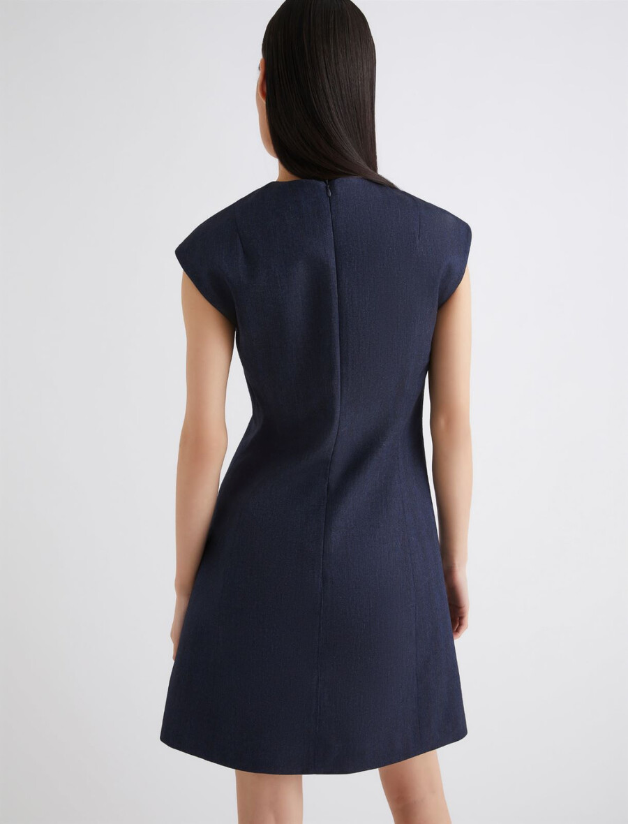 kleid in jeansoptik - marineblau