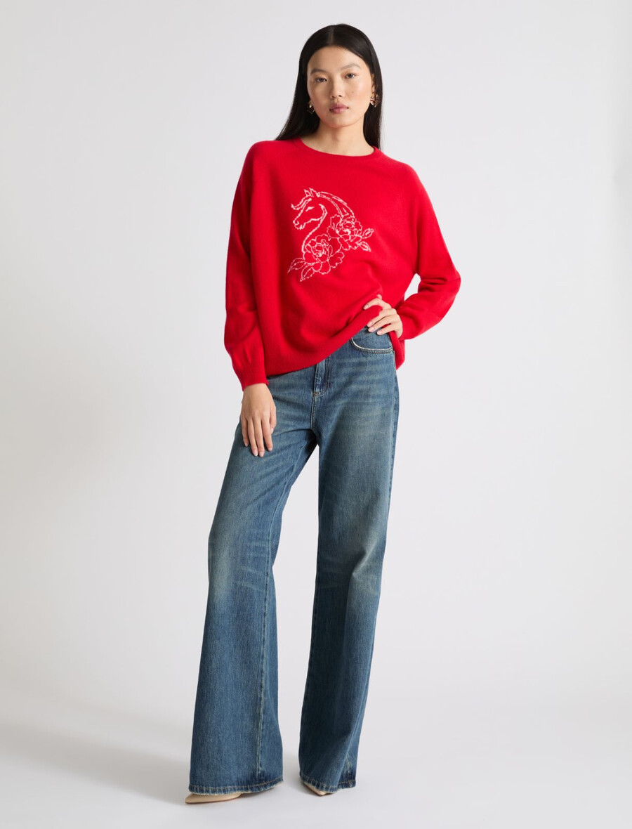 kaschmirpullover - rot