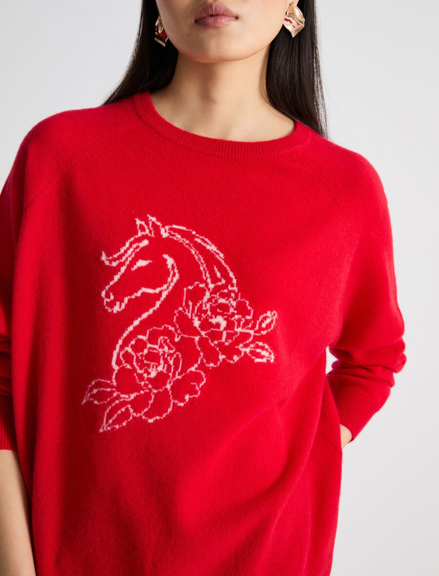 kaschmirpullover - rot