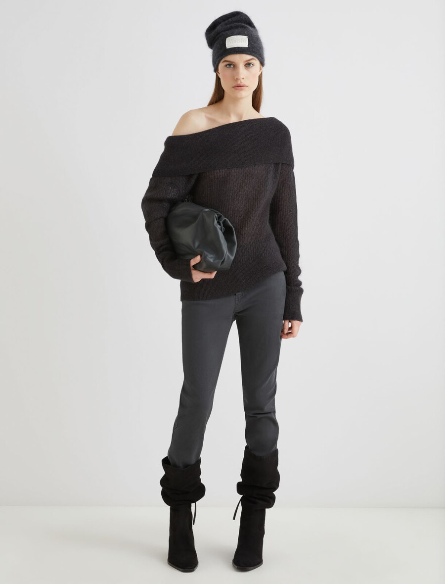 rollkragenpullover – dunkelgrau