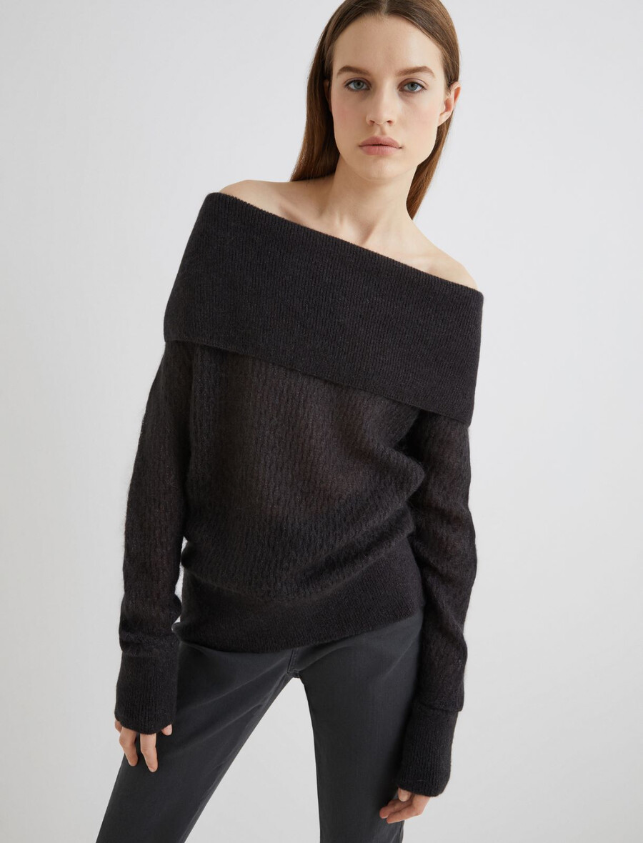 rollkragenpullover – dunkelgrau