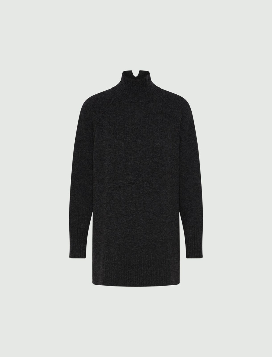 rollkragenpullover – dunkelgrau
