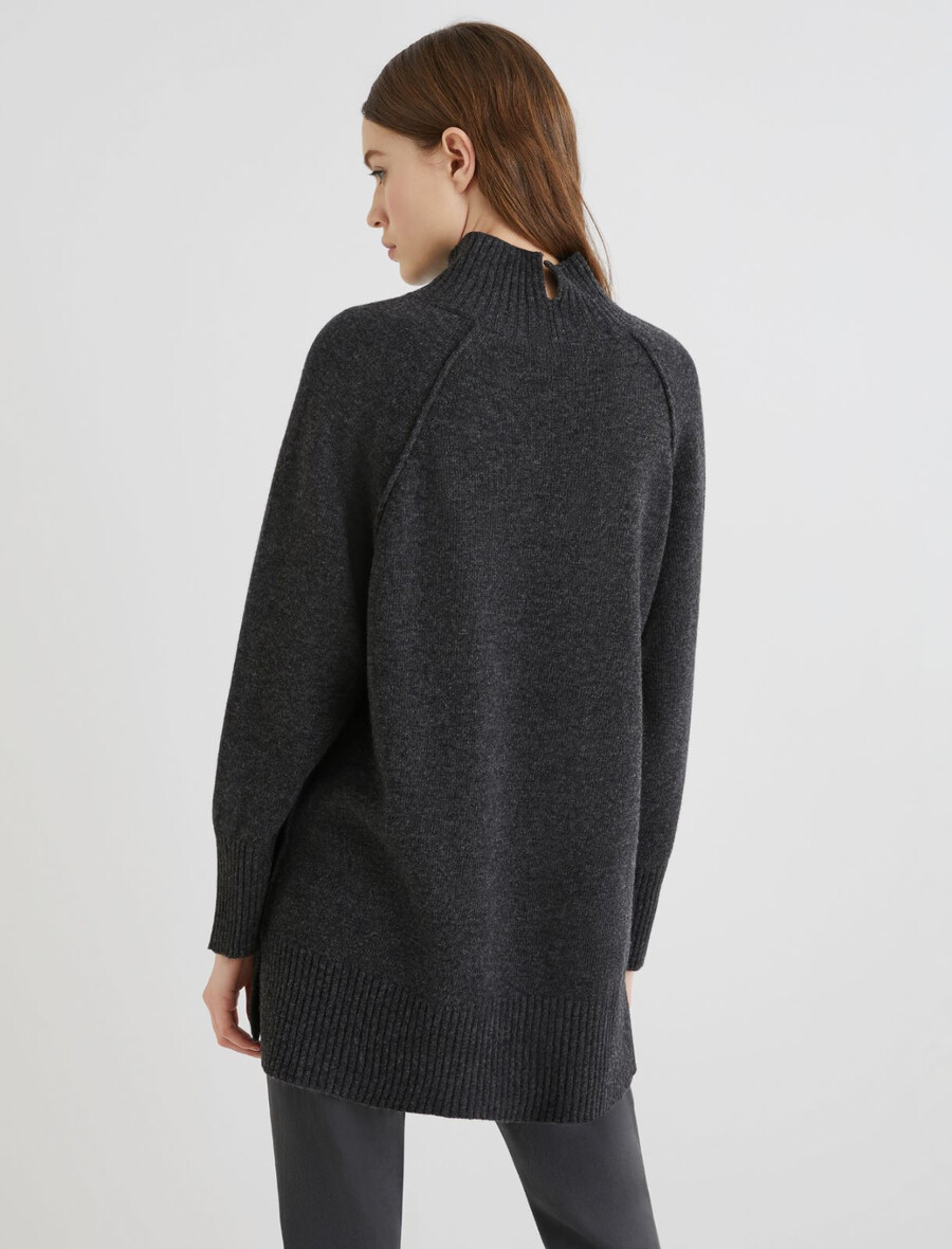 rollkragenpullover – dunkelgrau