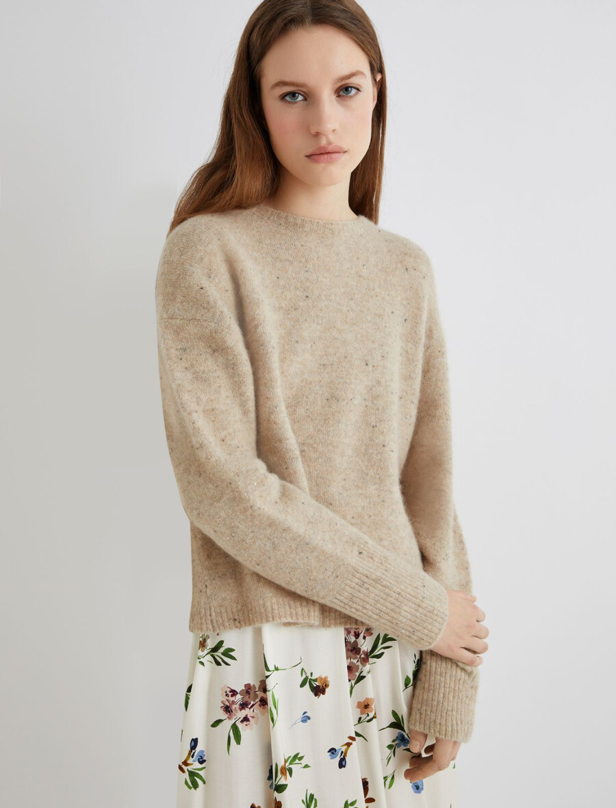 knop garnpullover - camel