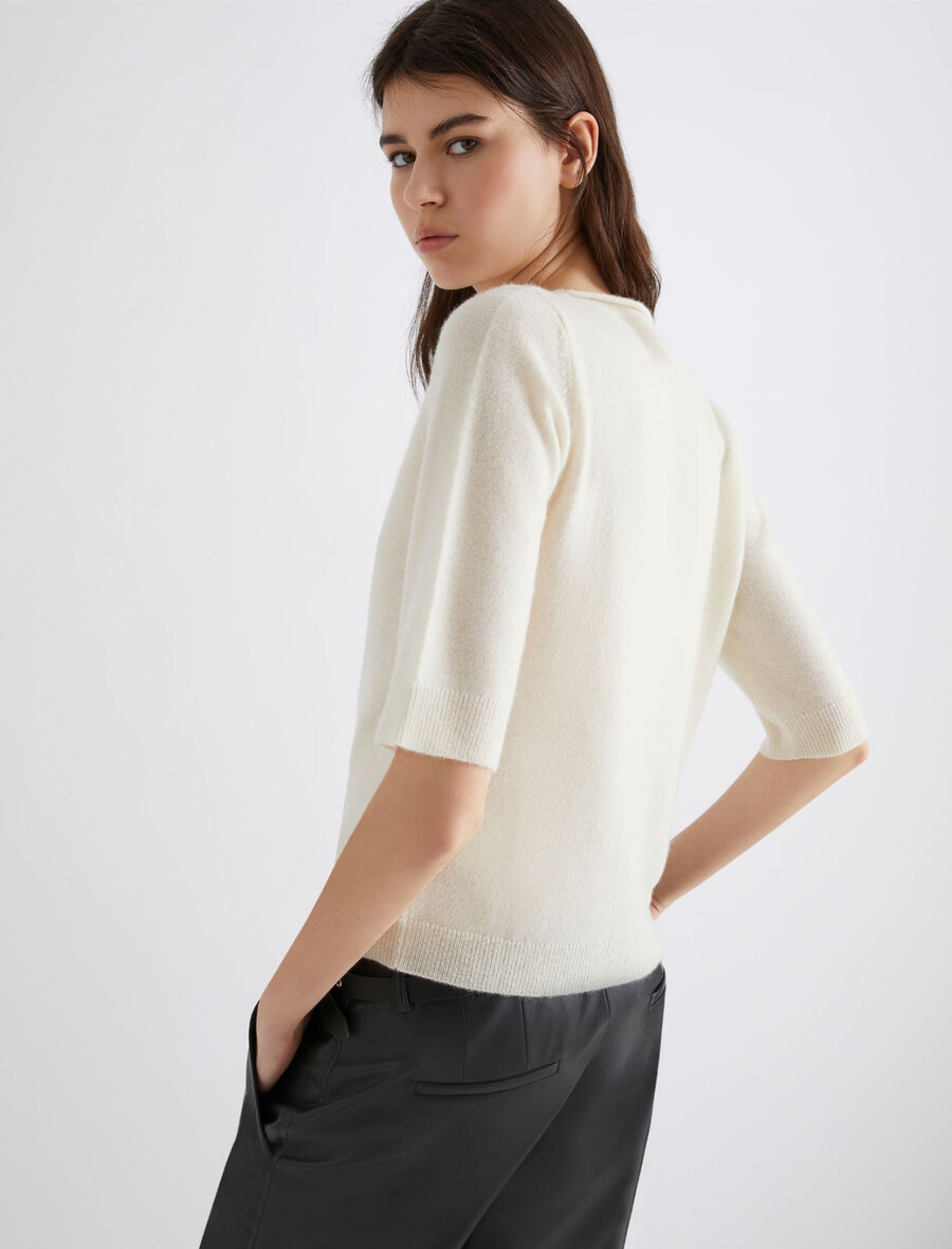 kaschmirpullover - weiss