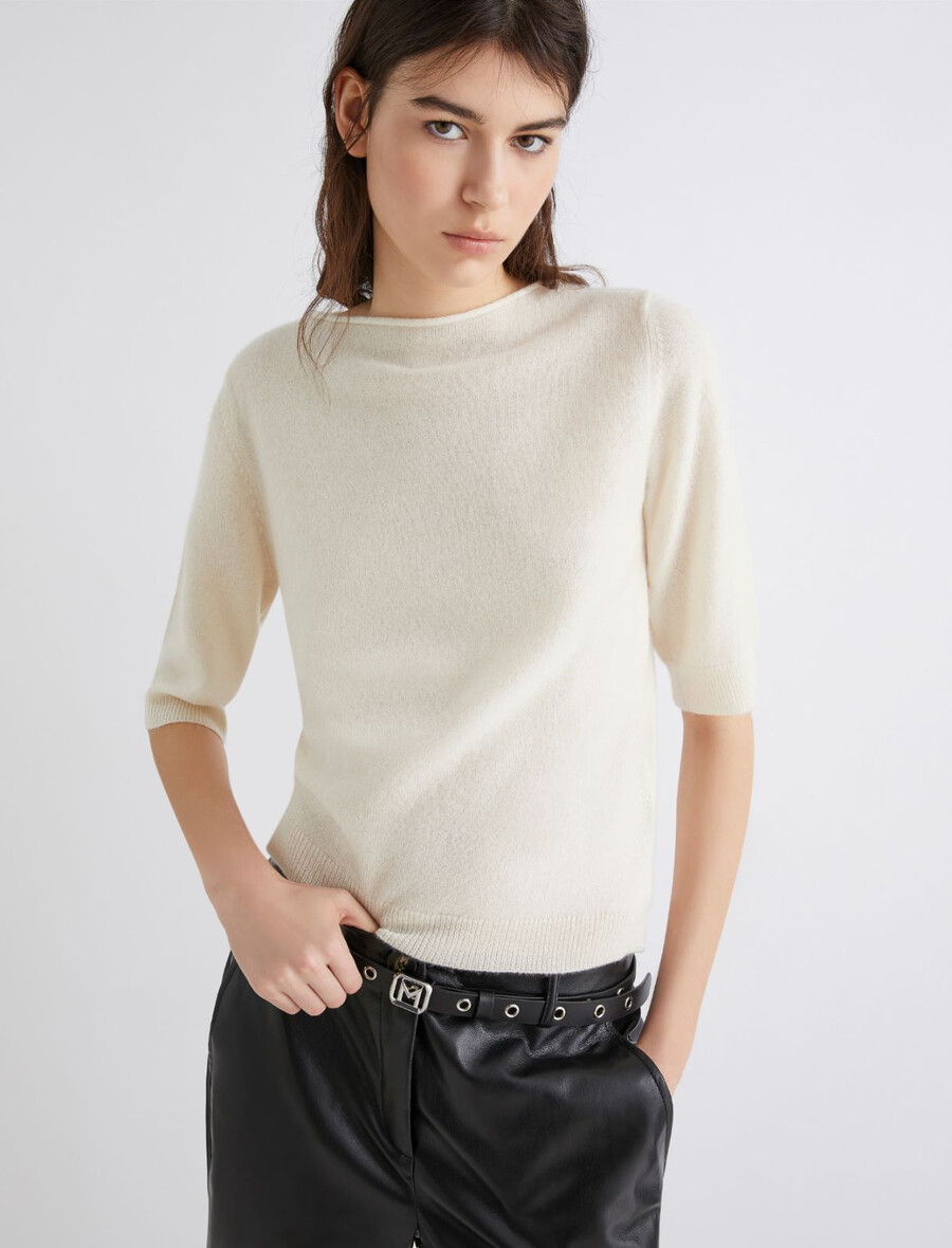 kaschmirpullover - weiss