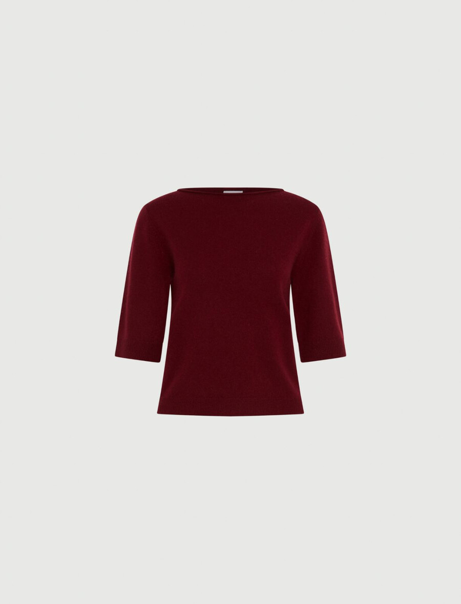 kaschmirpullover - bordeaux
