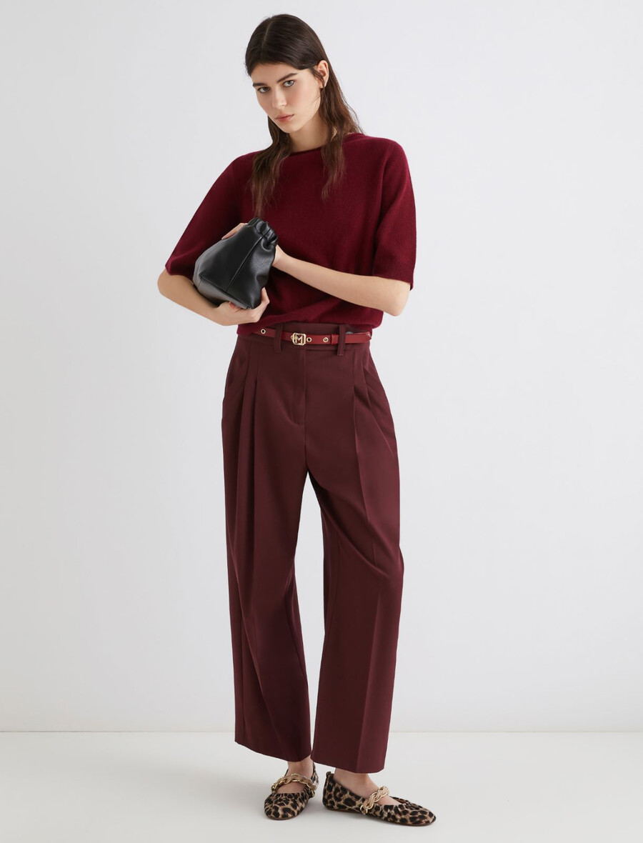 kaschmirpullover - bordeaux