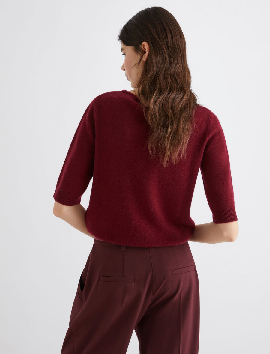 kaschmirpullover - bordeaux