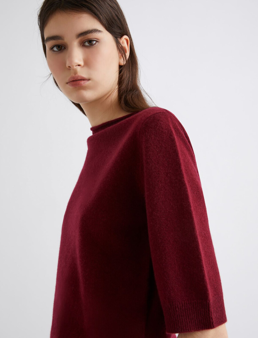 kaschmirpullover - bordeaux