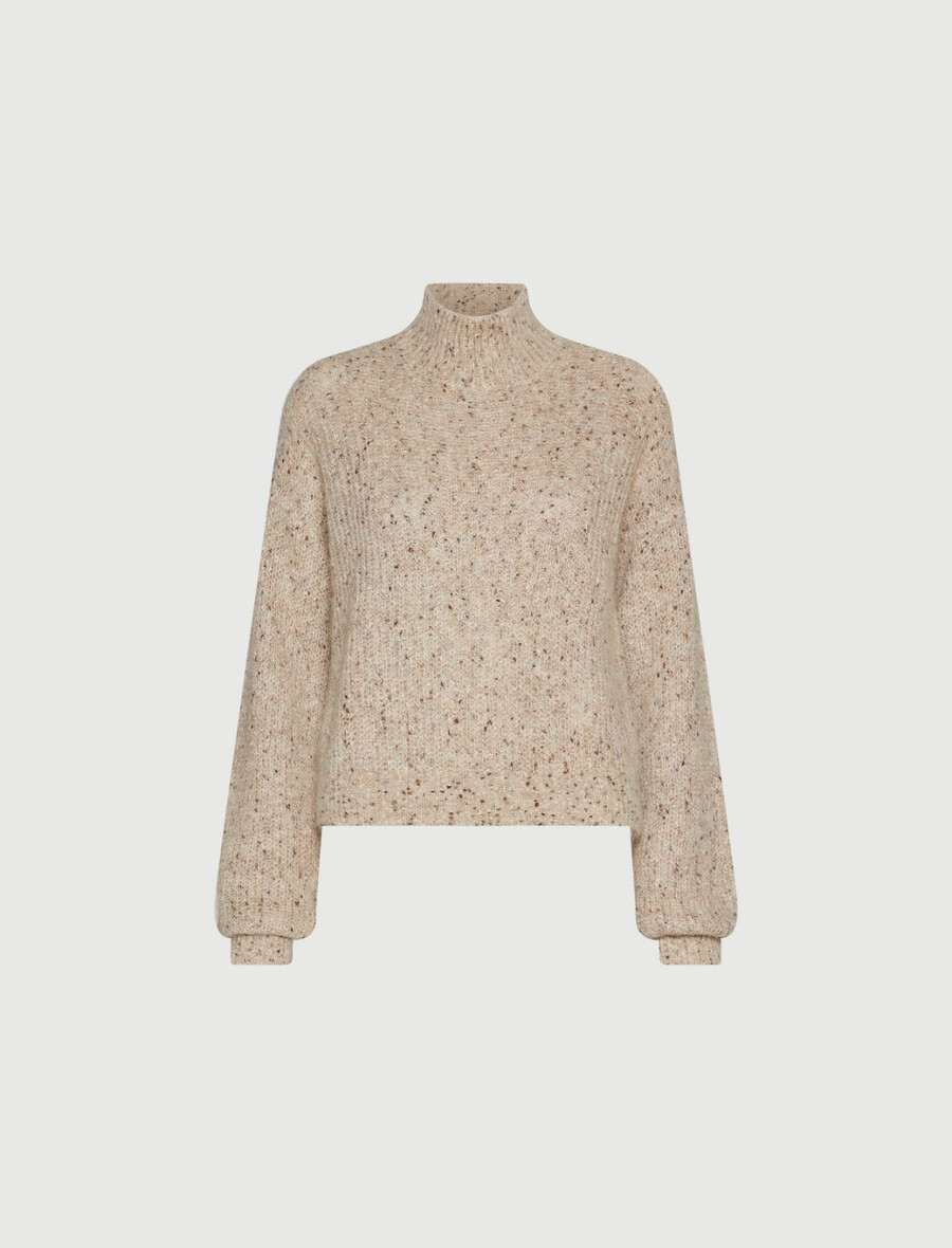 pullover aus mohair und alpaka – elfenbein