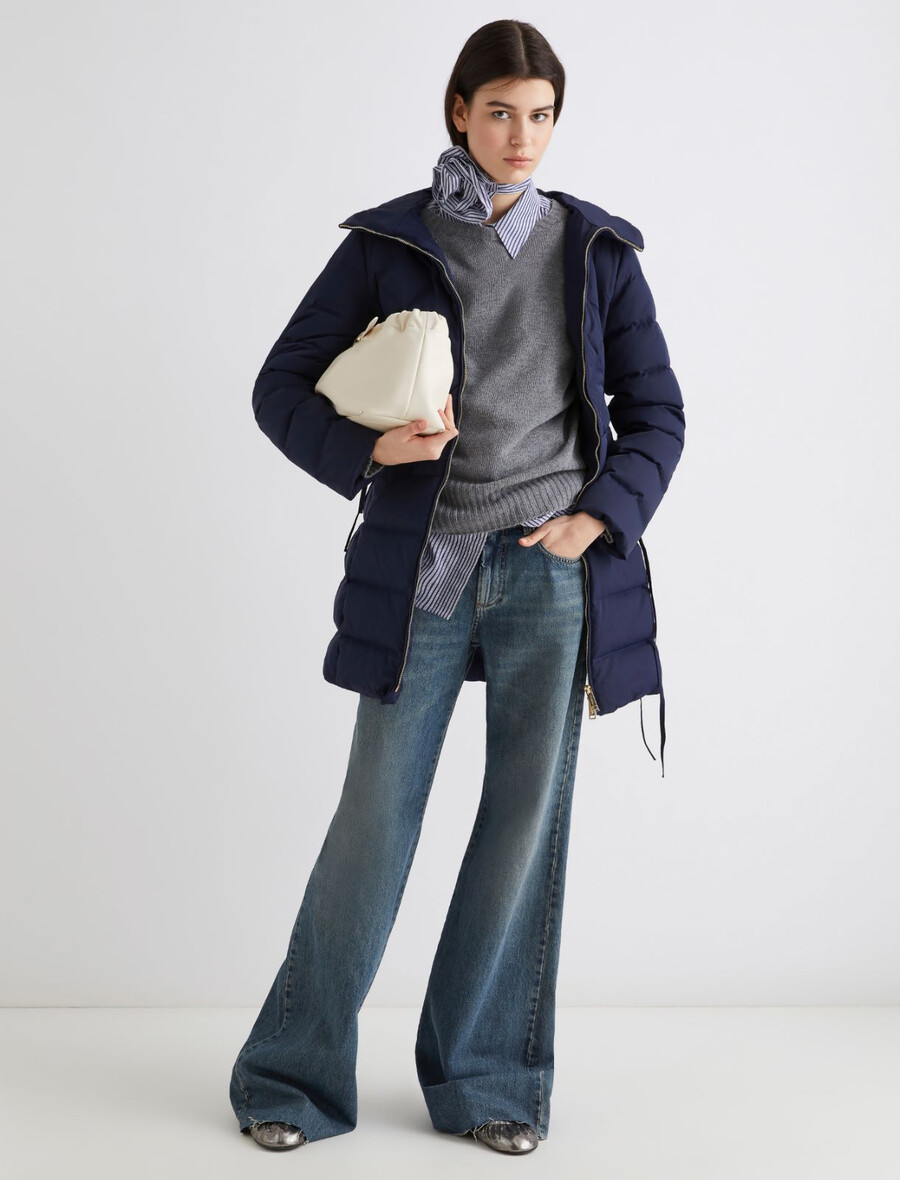 oversized-pullover aus kaschmirmischung – mittelgrau