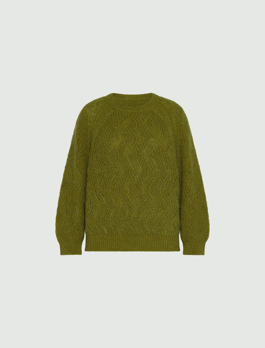 alpaka-mischpullover – apfelgrÜn