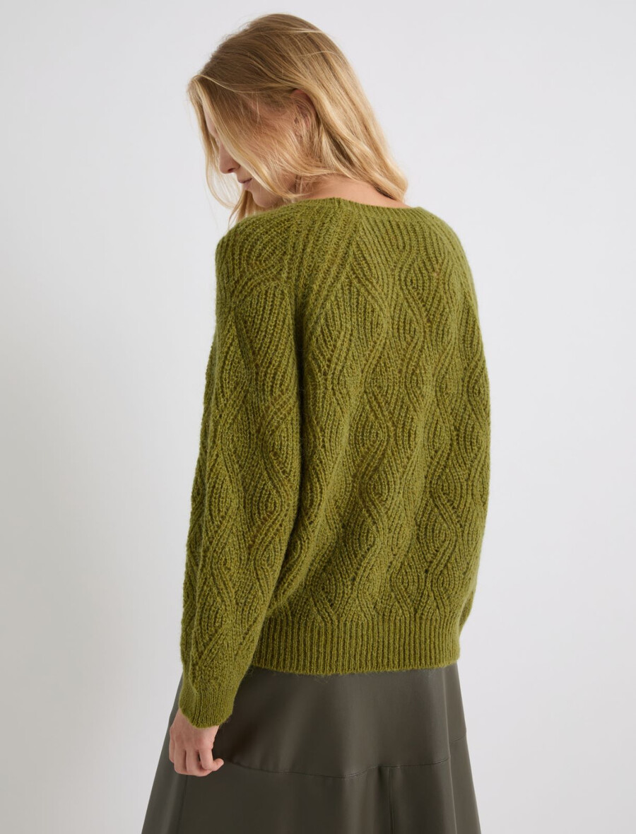 alpaka-mischpullover – apfelgrÜn