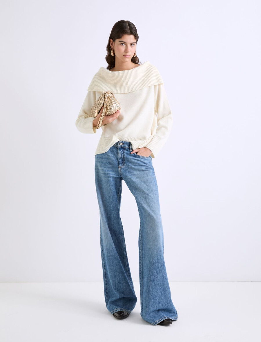 superfeiner merinopullover - creme
