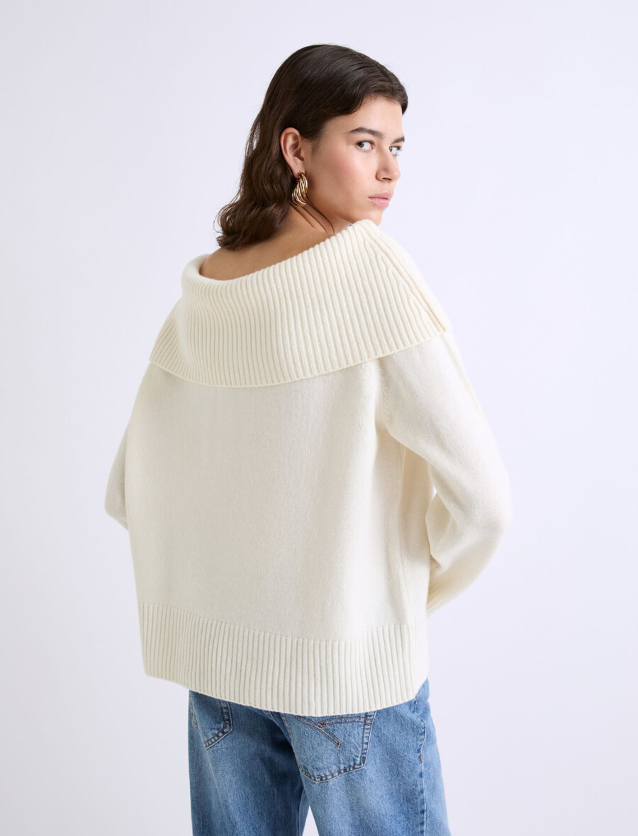 superfeiner merinopullover - creme