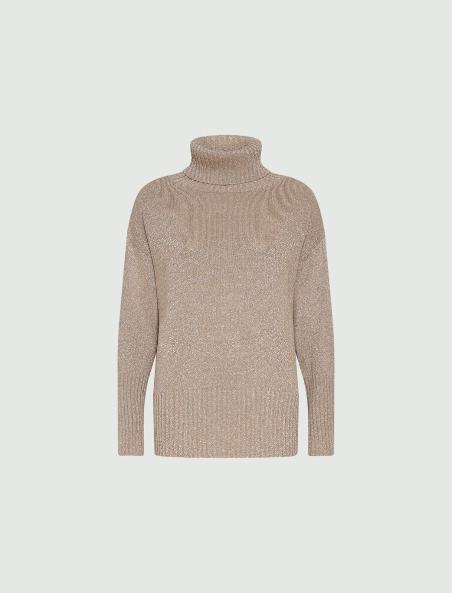 Übergroßer pullover mit lurex-verzierungen - buck