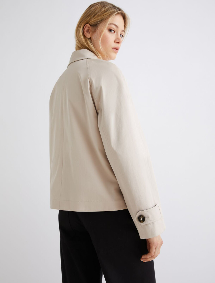 kurzer trenchcoat aus stretch-gabardine - rope