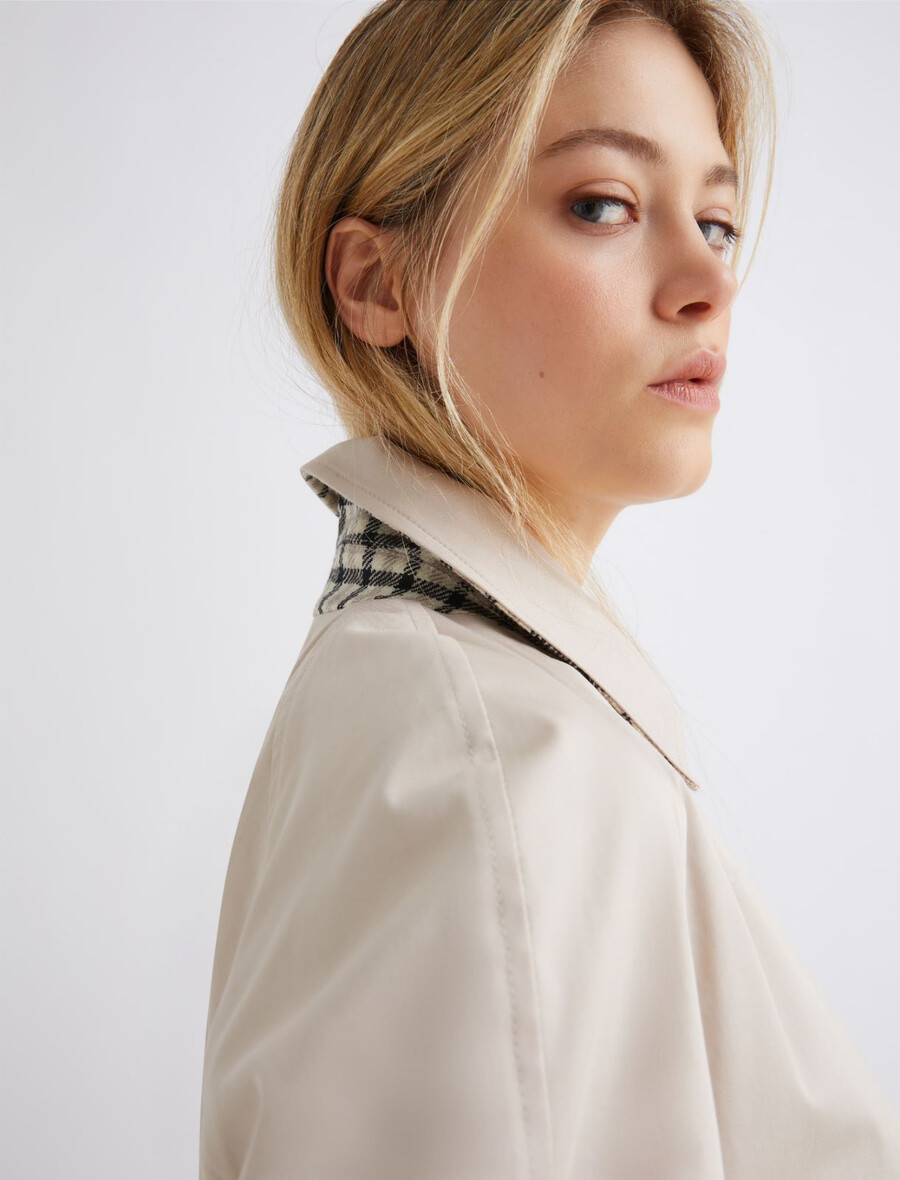 kurzer trenchcoat aus stretch-gabardine - rope