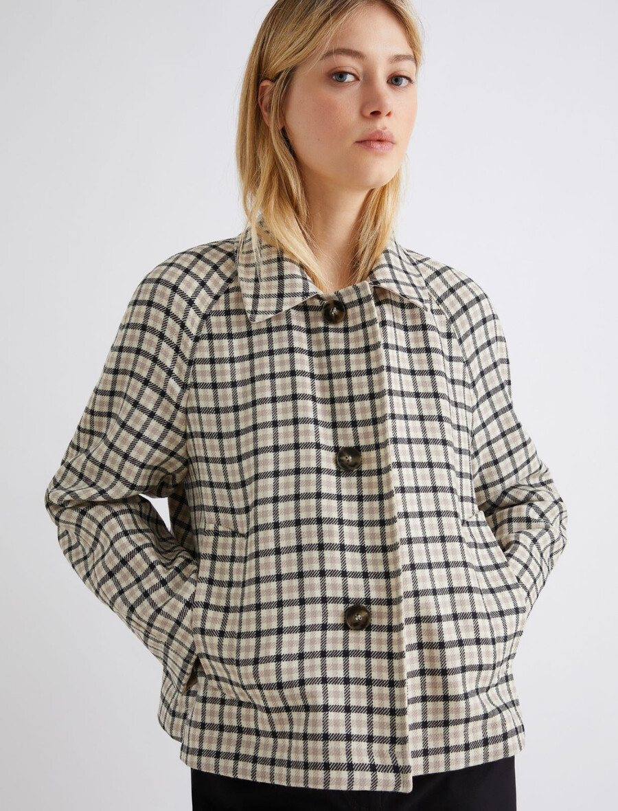 kurzer trenchcoat aus stretch-gabardine - rope