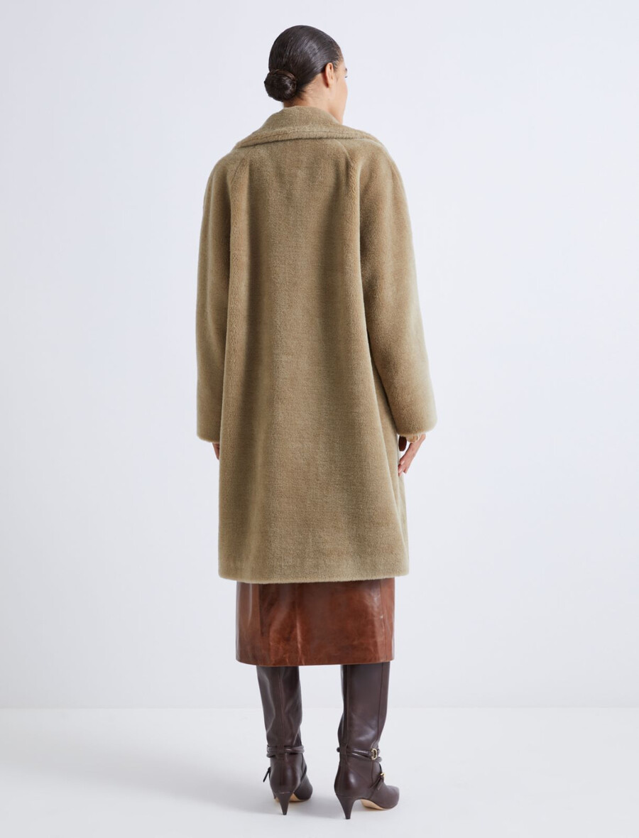 zweireihiger mantel – olive