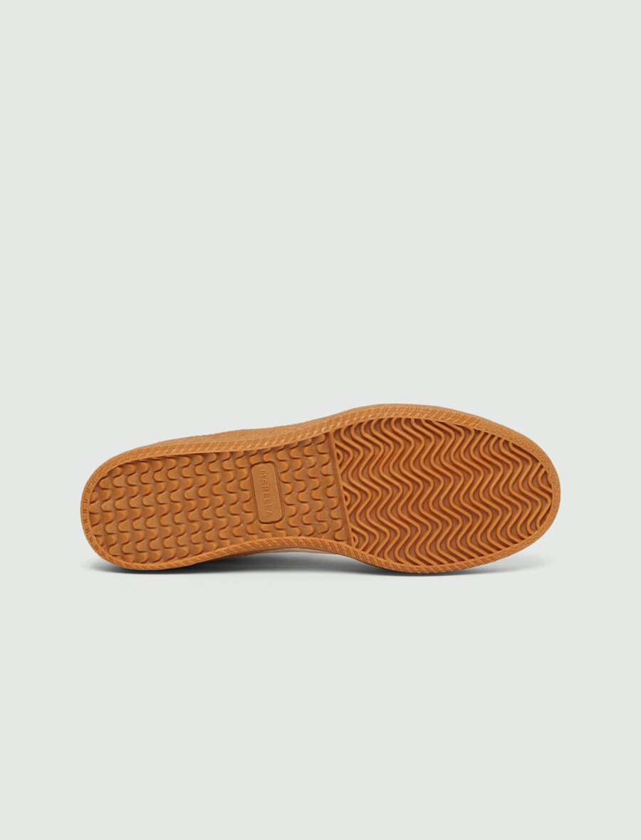 bestickte sneaker - weiss