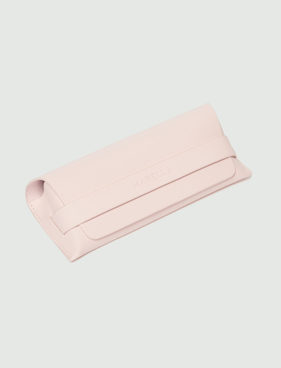 geometrische sonnenbrille – creme