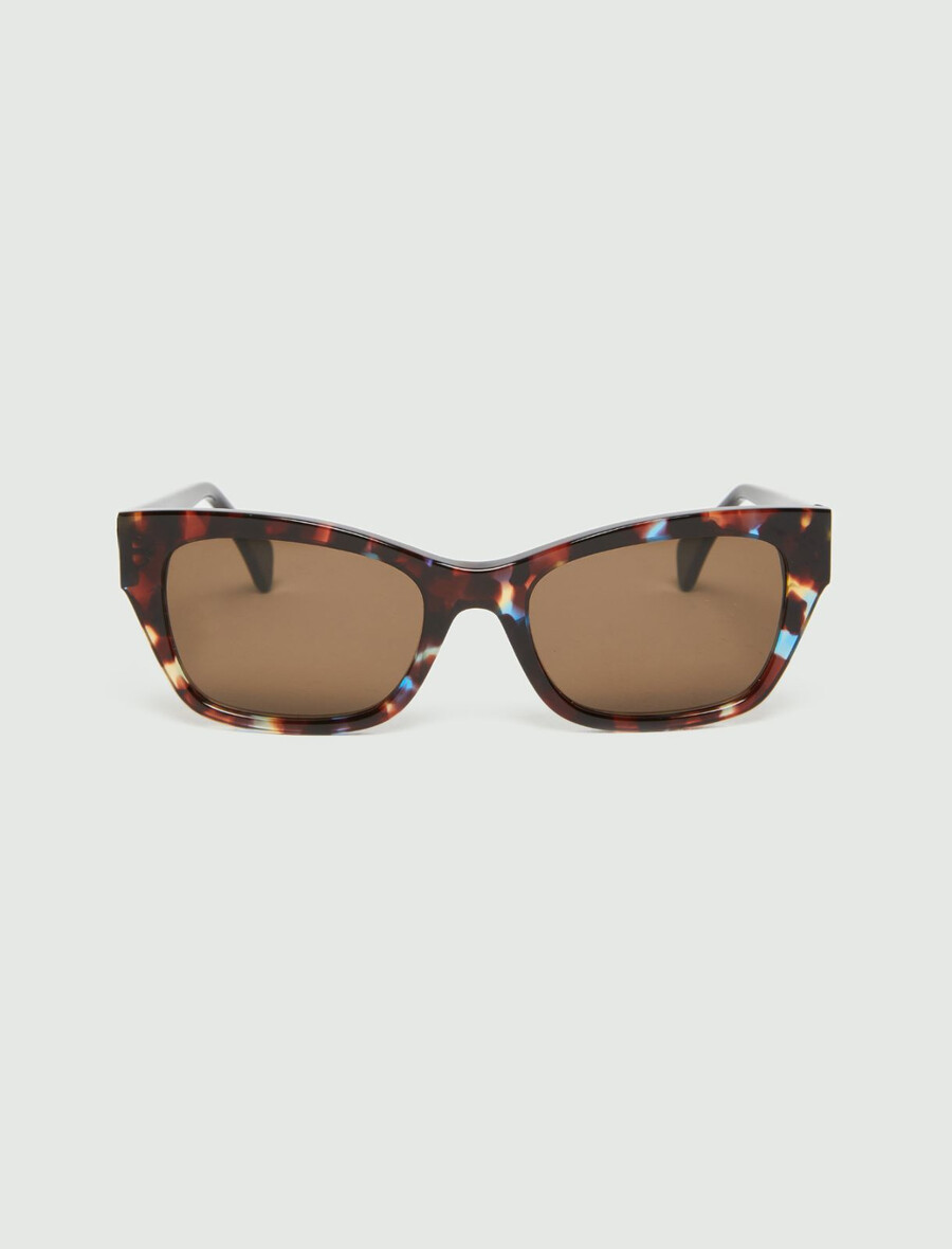 cat-eye-sonnenbrille – dunkle schildkröte