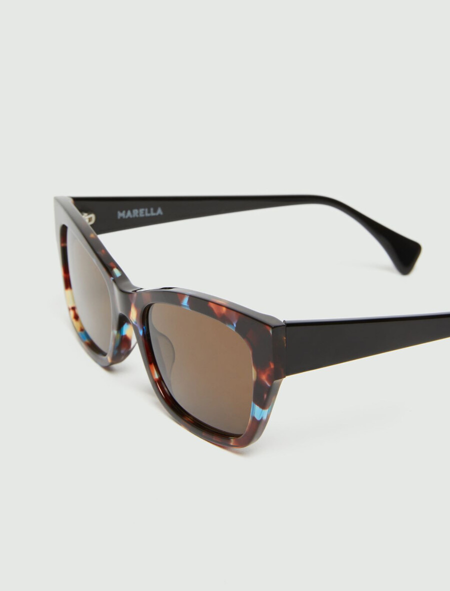cat-eye-sonnenbrille – dunkle schildkröte