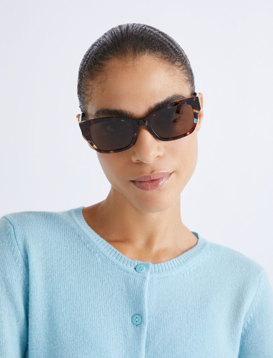 cat-eye-sonnenbrille – dunkle schildkröte