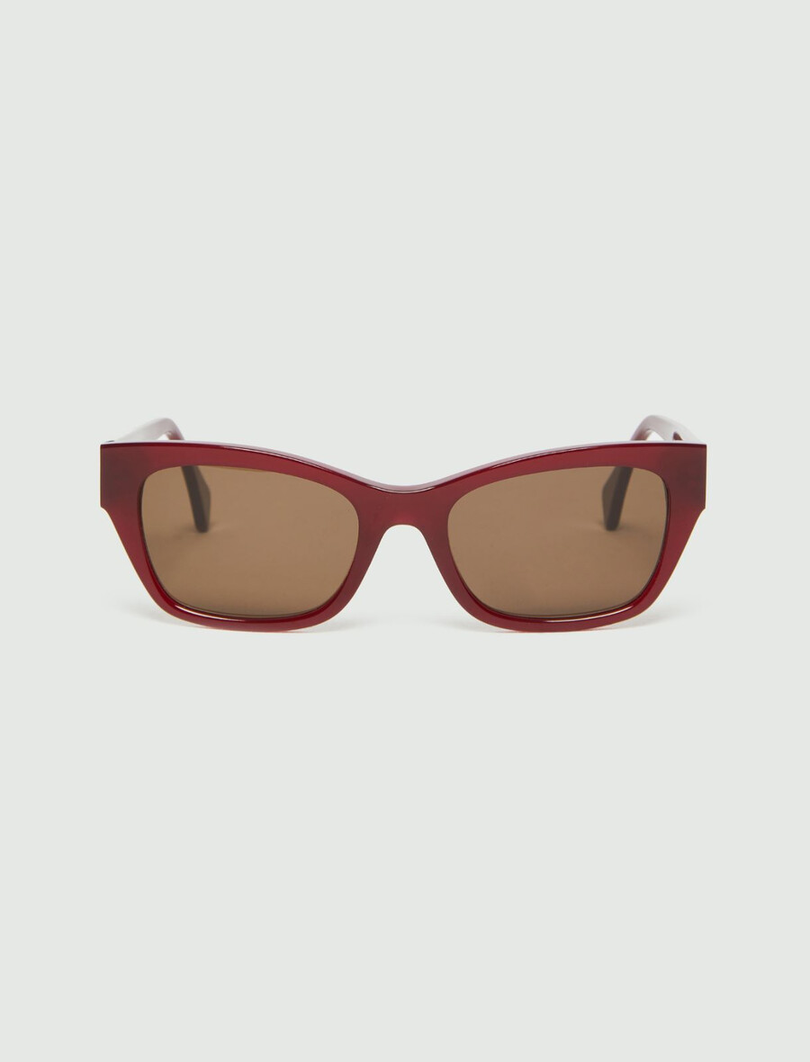 cat-eye-sonnenbrille - bordeaux