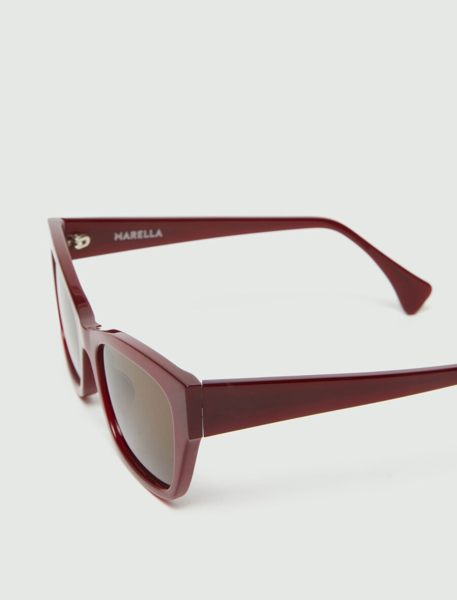 cat-eye-sonnenbrille - bordeaux