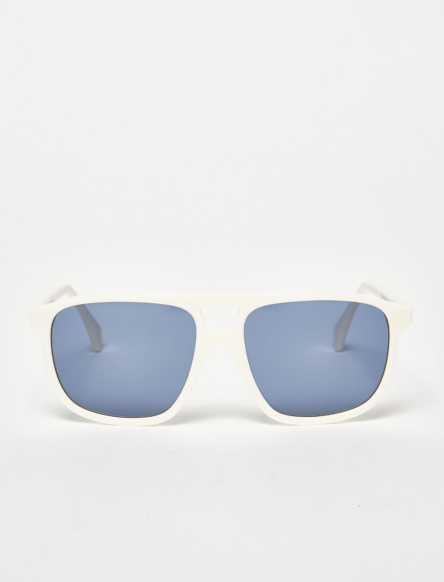 quadratische sonnenbrille – optisches weiß