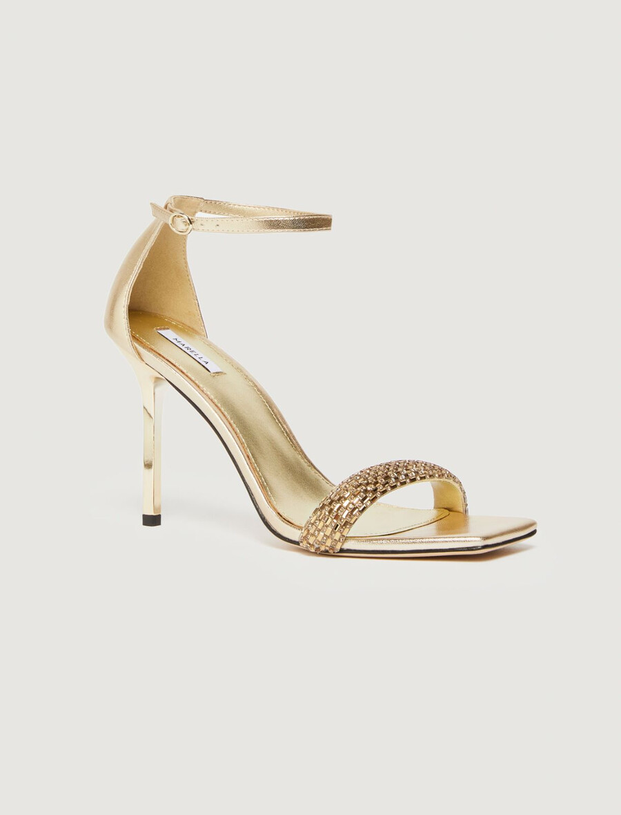 elegante sandalen – gold