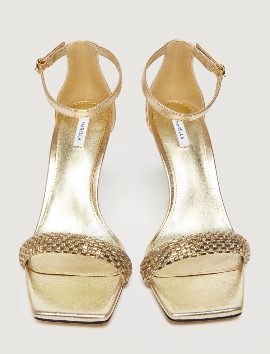elegante sandalen – gold