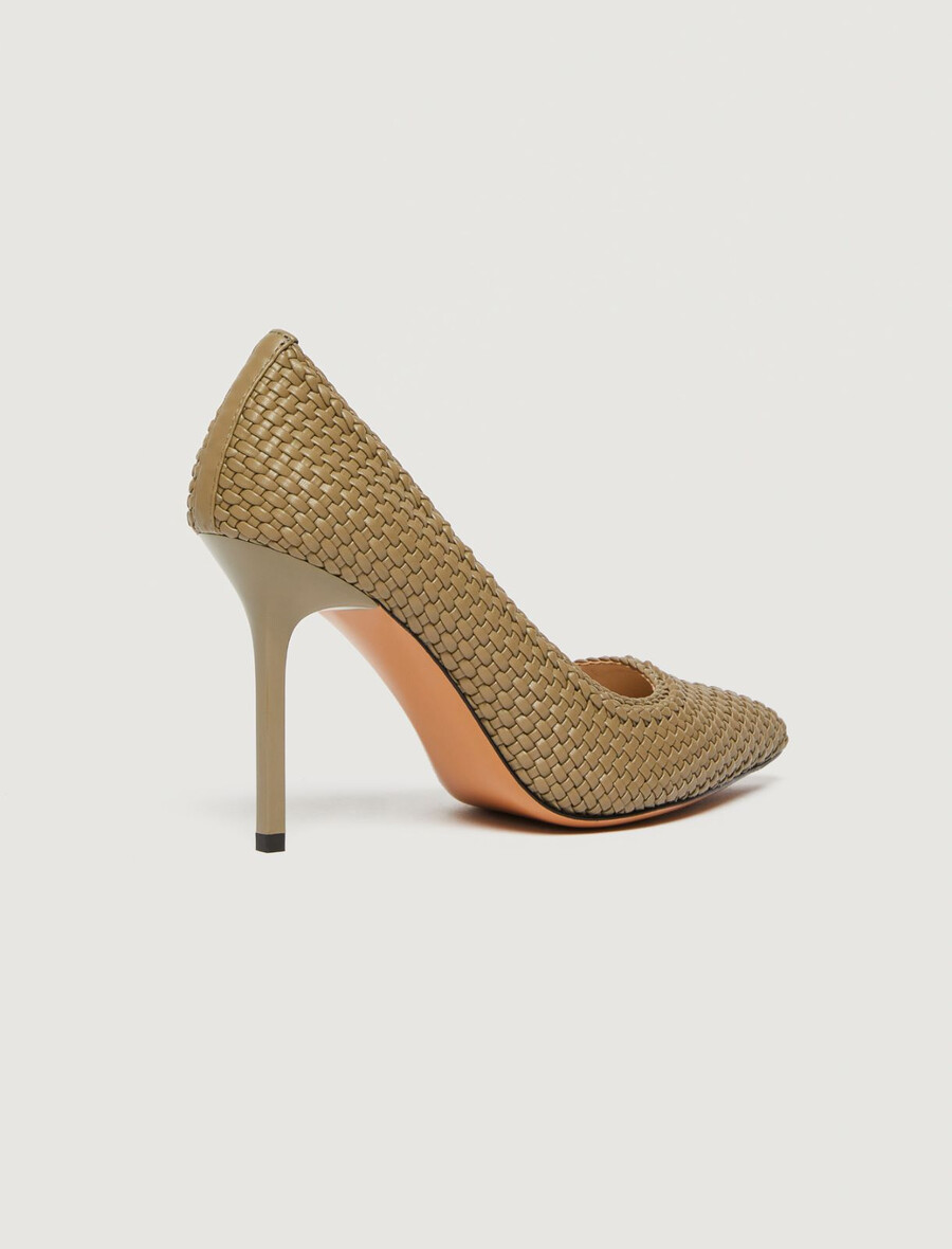 gewebte pumps - kaki