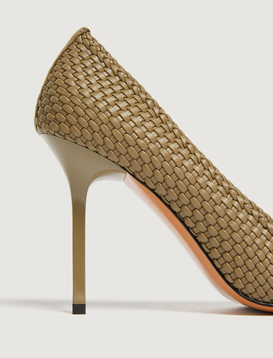 gewebte pumps - kaki