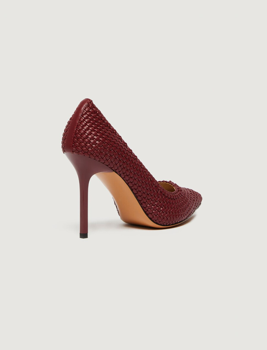 gewebte pumps - brown bordeaux